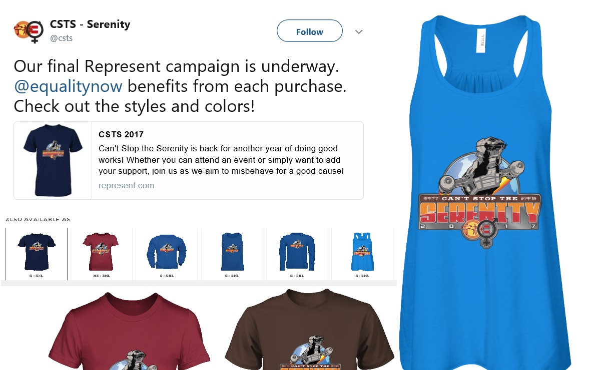CSTS Final 2017 t-shirt Campaign.  Check out the styles and colors!