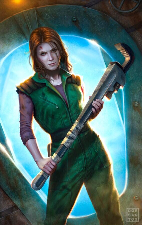 Another Dan Dos Santos cover for Serenity: Leaves on the Wind series!