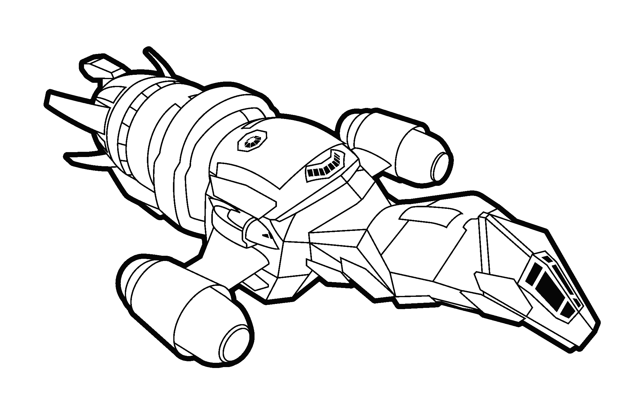 Serenity Line Drawing 1