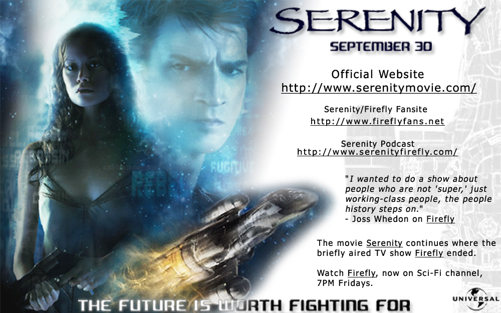 Serenity Mini Posters to put everywhere!