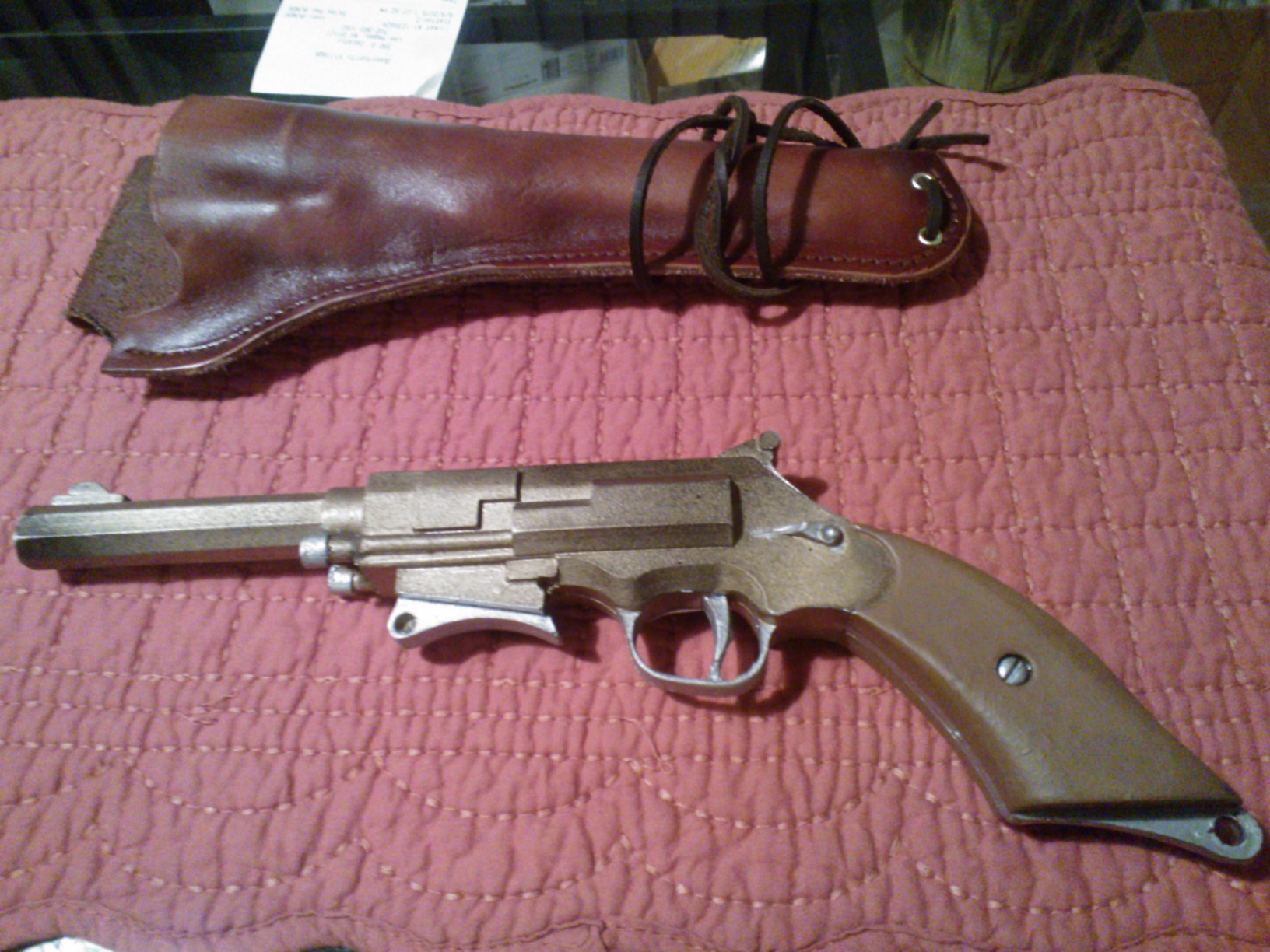 Malcolm Reynold's Moses Brother's Self Defense Engine Frontier Model B (Mal's Pistol) cosplay build. 