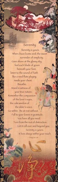 Serenity Poem
