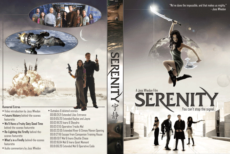 Serenity DVD Cover