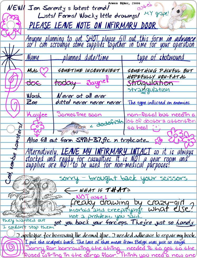 Note on a Fridge, part 4