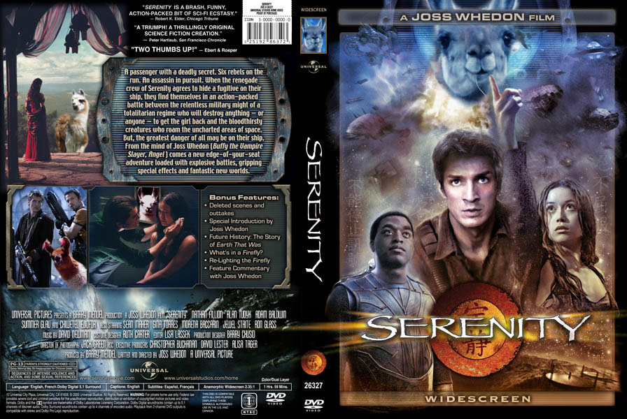 Serenity DVD Cover - Lamafied