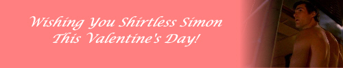 Valentine's Day Banner: Shirtless Simon