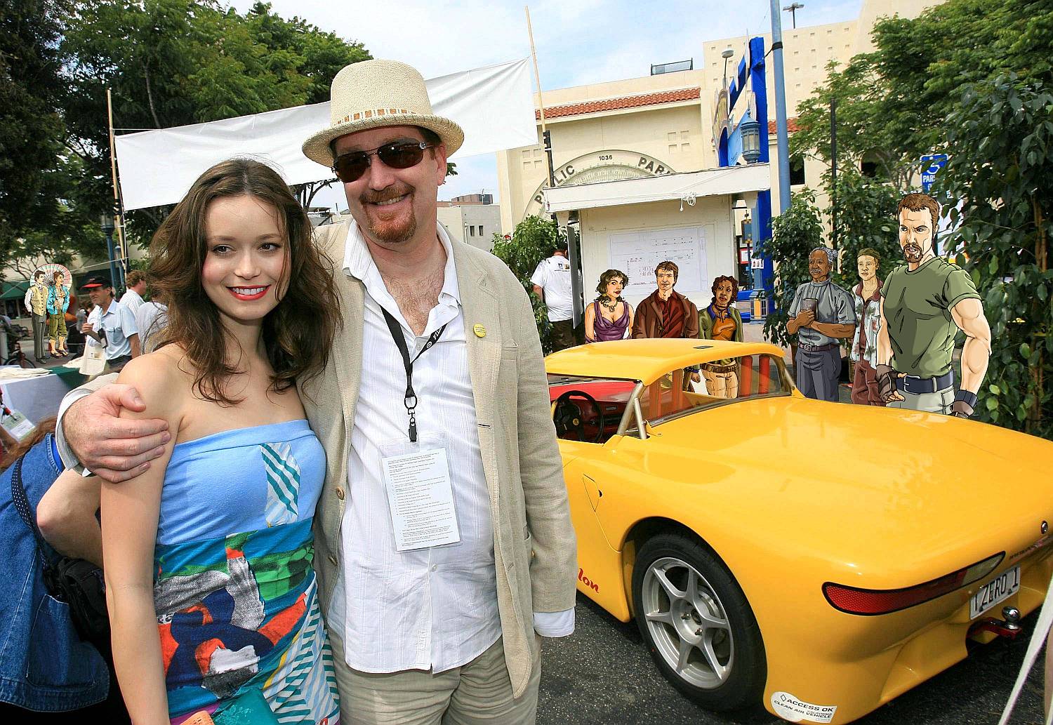 Summer Glau Flees Crime Scene