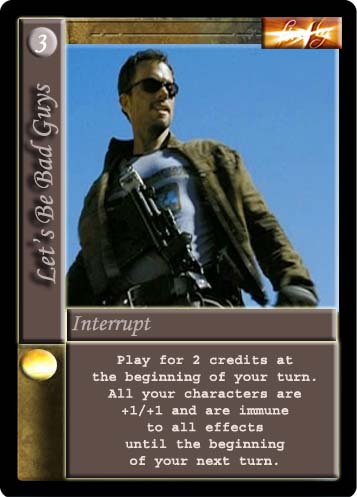 Let's Be Bad Guys Card