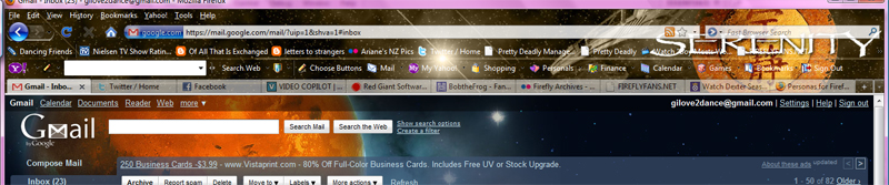 Firefly Personas/Skin for Mozilla Firefox