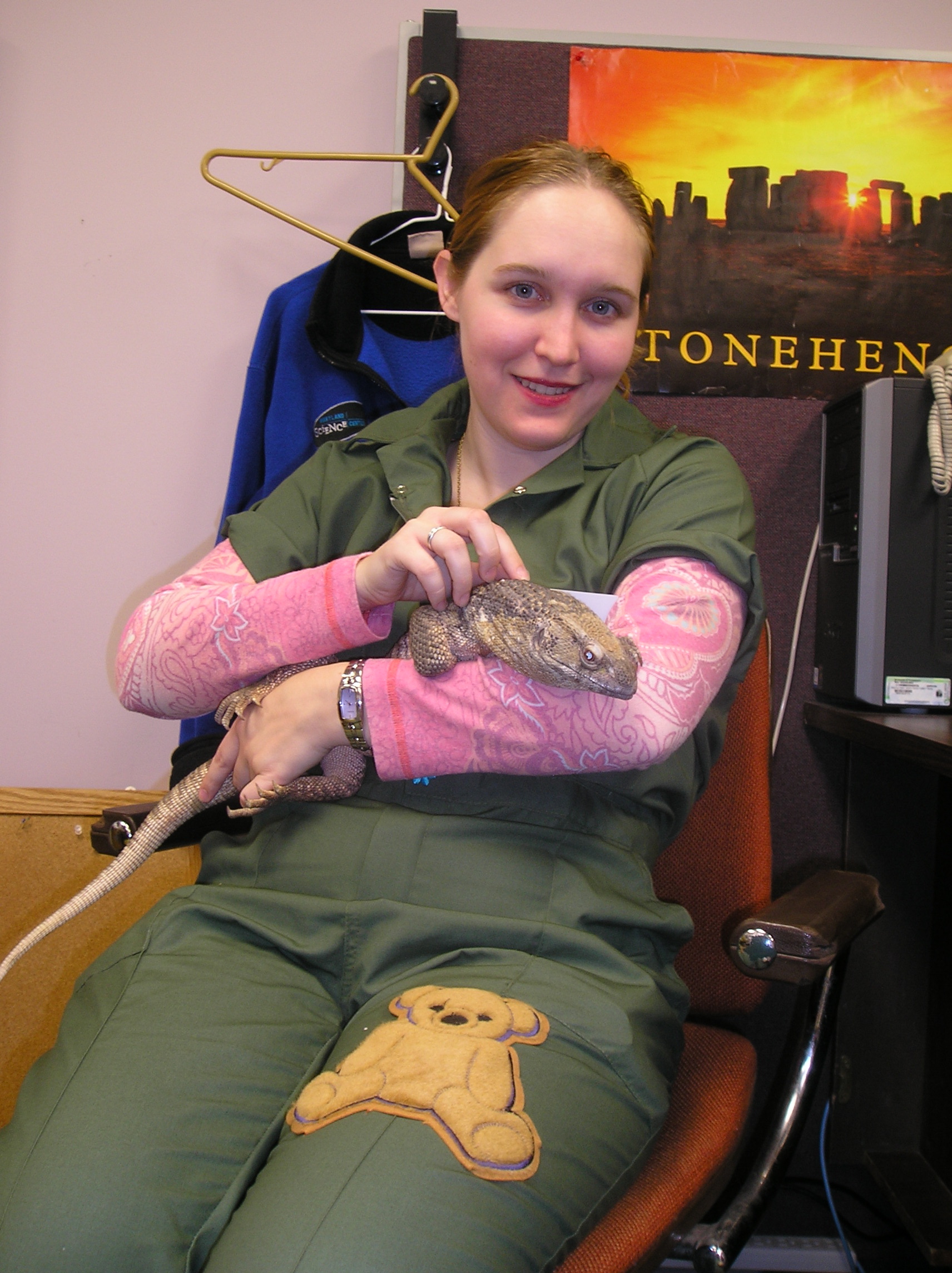 "Kaylee" and the lizard