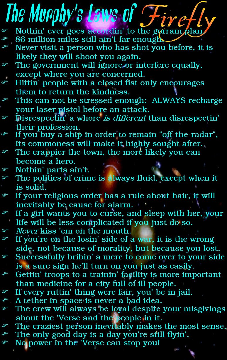 Murphy's Laws of Firefly poster (one last change!)