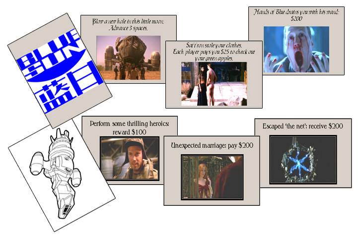 Firefly Monopoly Cargo and Blue Sun cards