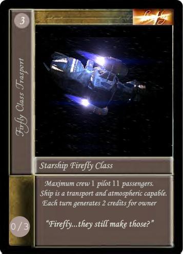 Prototype Firefly class card