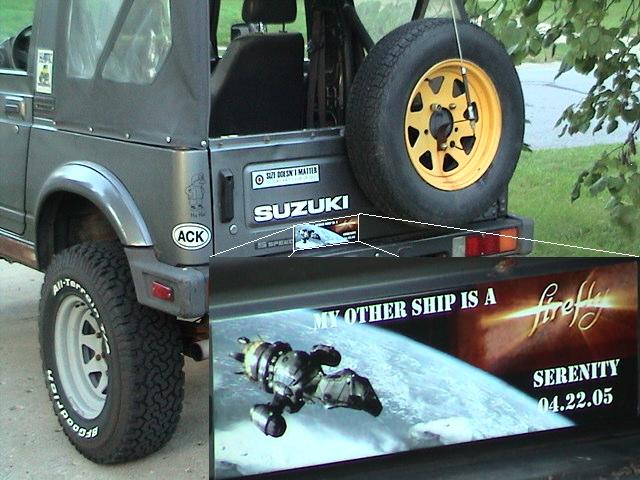 This magically appeared on my tailgate...