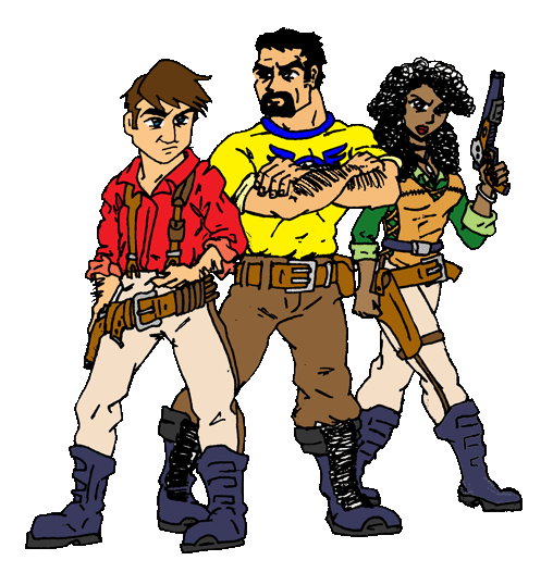 The three Damn Heros