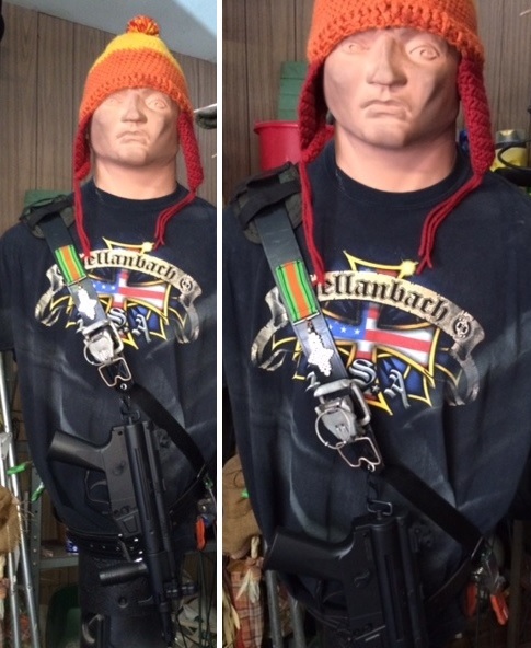 My build of Jayne's rifle sling from Serenity (it was pointed out bob/Jayne needed a cunning hat, better now?)