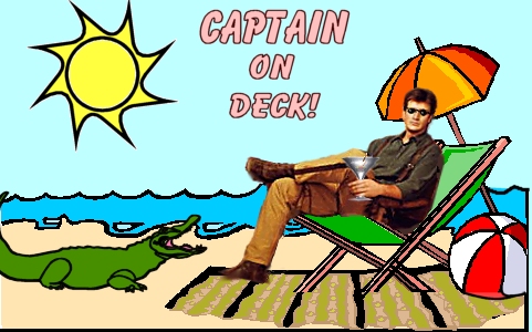 Cap'n on deck