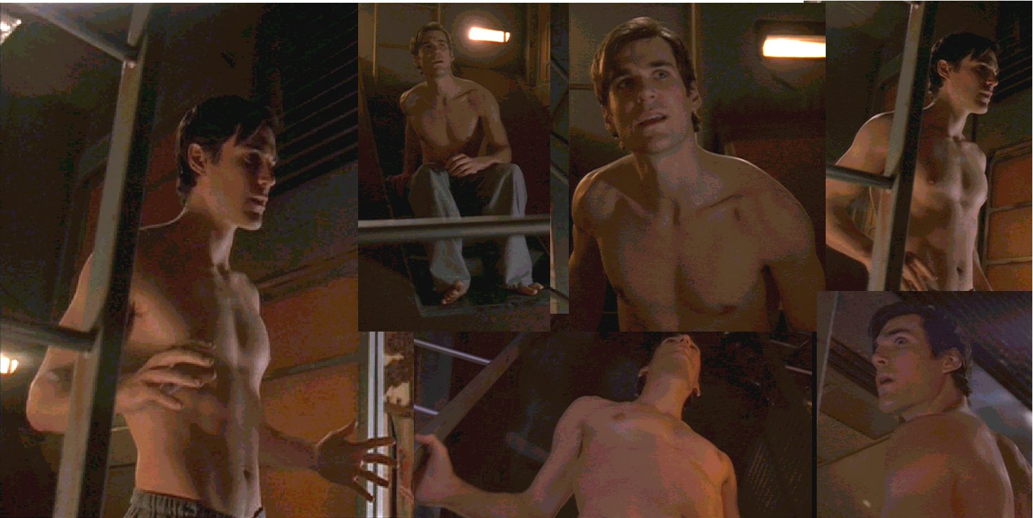Simon no shirt
