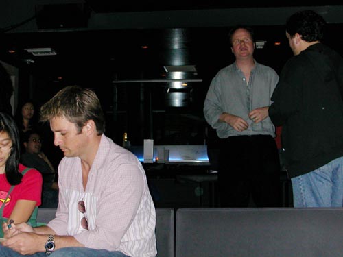Nathan Fillion and Joss Whedon at High Stakes 2004