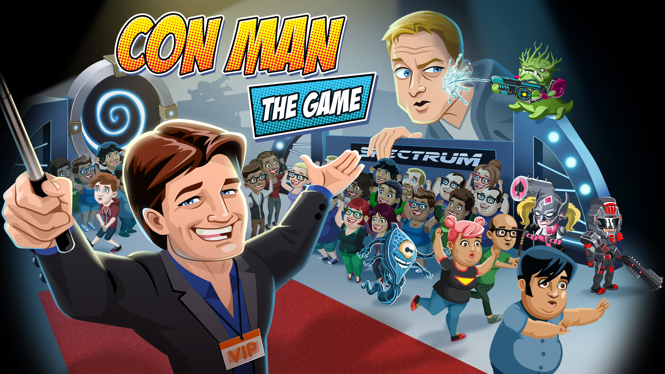 Nathan Fillion and Alan Tudyk Con Man: The Game   #ConManTheGame  http://conmantheseries.com/game/