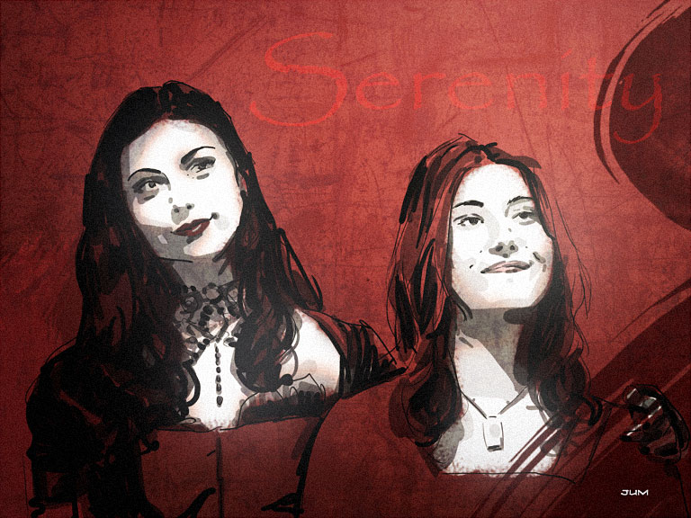 Sketch - Kaylee & Inara