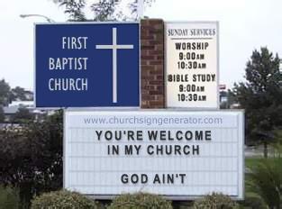 Where is God welcome?