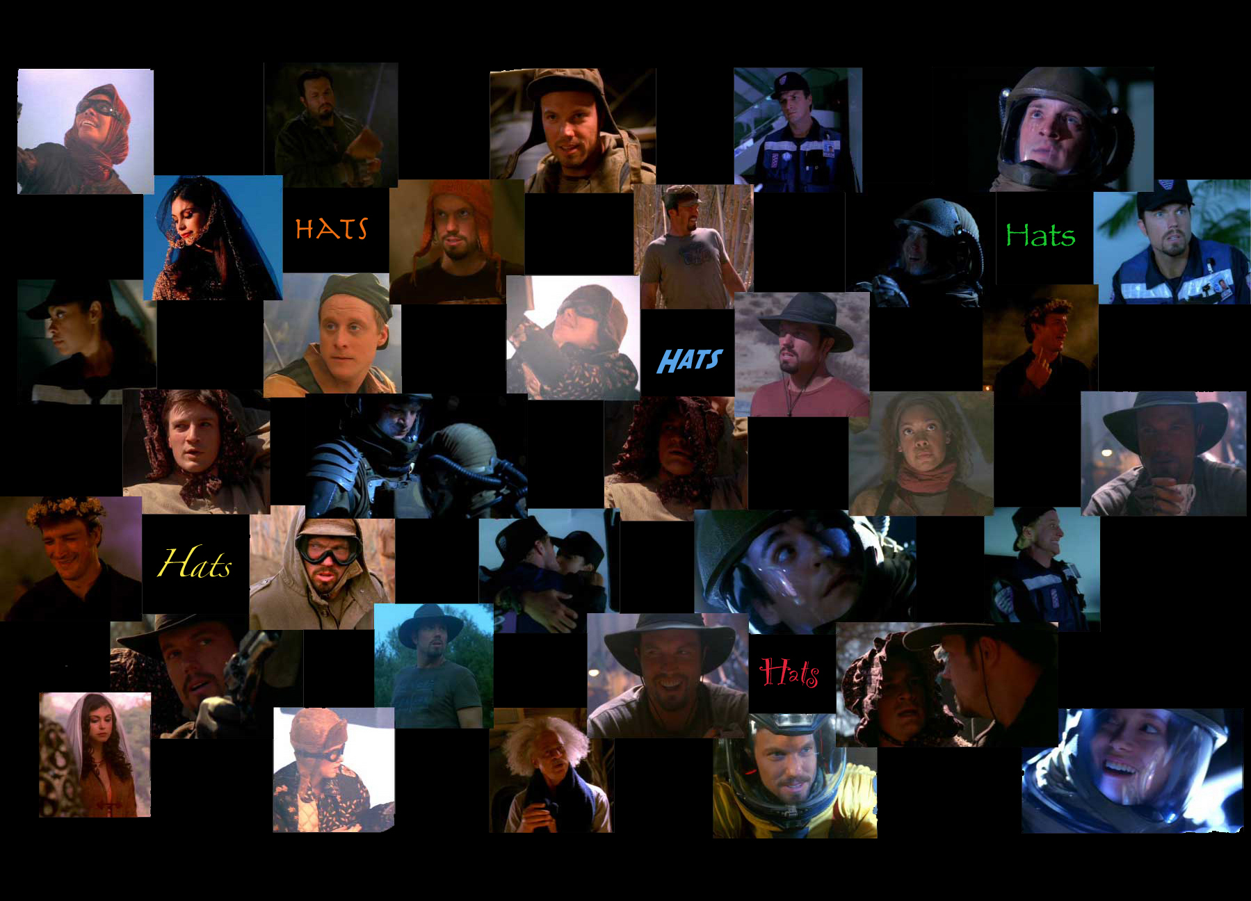 The Hats (and not-so hats) of the Crew of Serenity