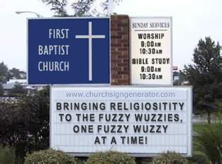 Gotta love those baptists...
