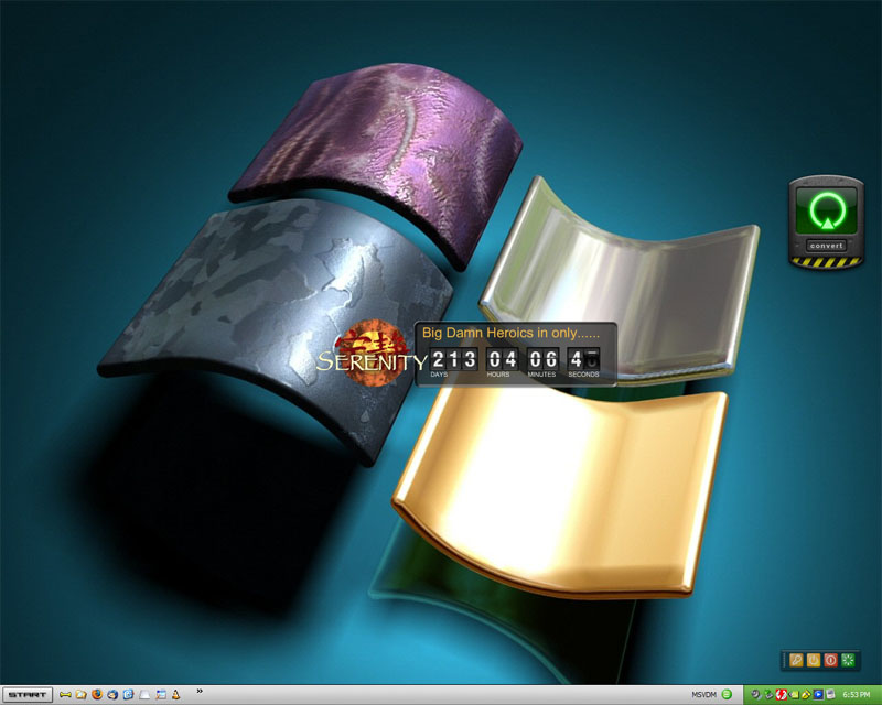 Serenity Countdown Widget, Final Version