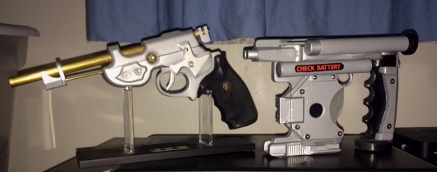 Burguess laser and Early's pistol 