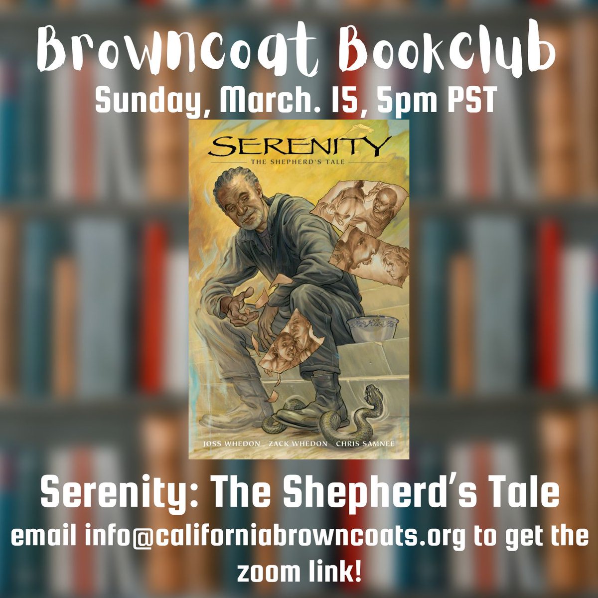 Browncoat Bookclub: A Shepherd’s Tale.  Sunday March 15, 2026.