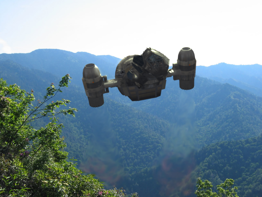 Serenity over mountains
