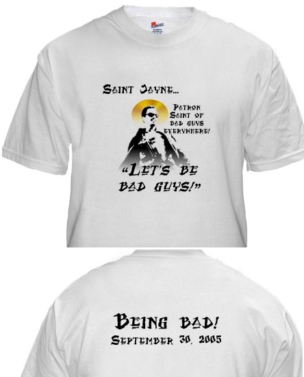 Saint Jayne... actually on a teeshirt!