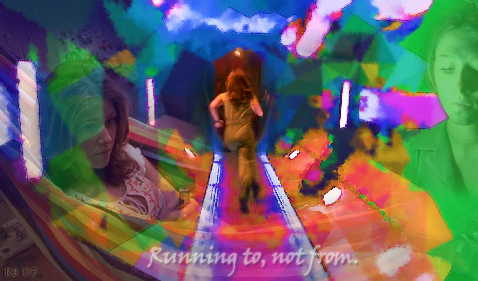 "Running to, not from."
