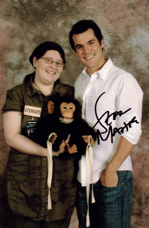 Me and Sean with "Simon the monkey"