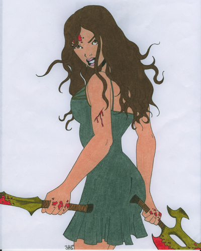 Reaver fightin' River drawing