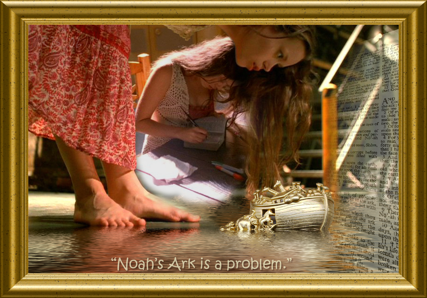RESTORATION PROJECT, Item Nr. 4 -- "Noah's Ark is a problem."