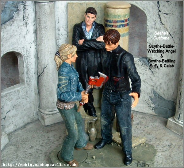 Custom Figures: Scythe-Battling Buffy & Caleb