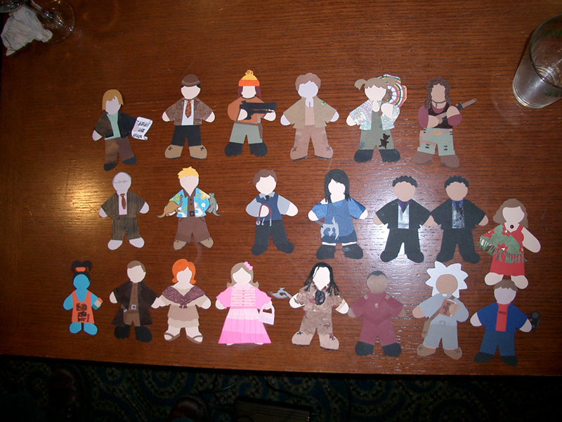 Firefly character paperdolls