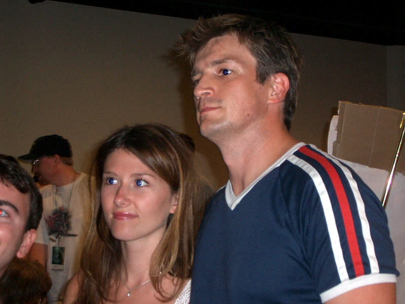 Nathan and Jewel at the autograph table