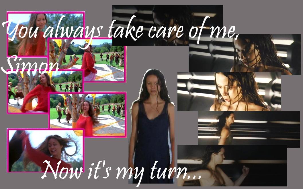 River:::: You take care of me, now it is me turn::::