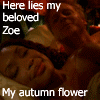 Here lies my beloved Zoe (animated icon)
