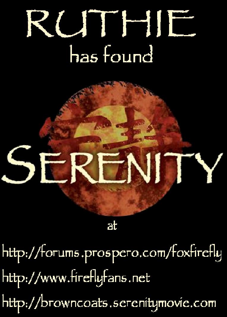 A Serenity Tee-Shirt for Cons and Shingigs.