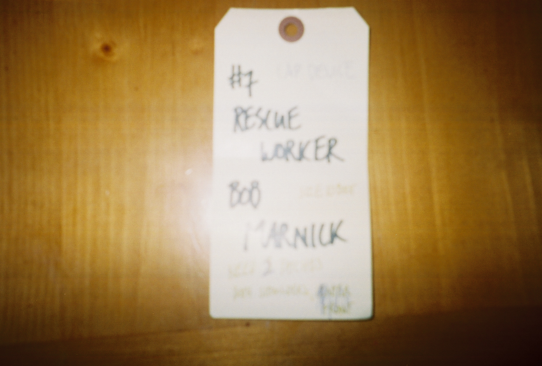 My name tag attached to my costume