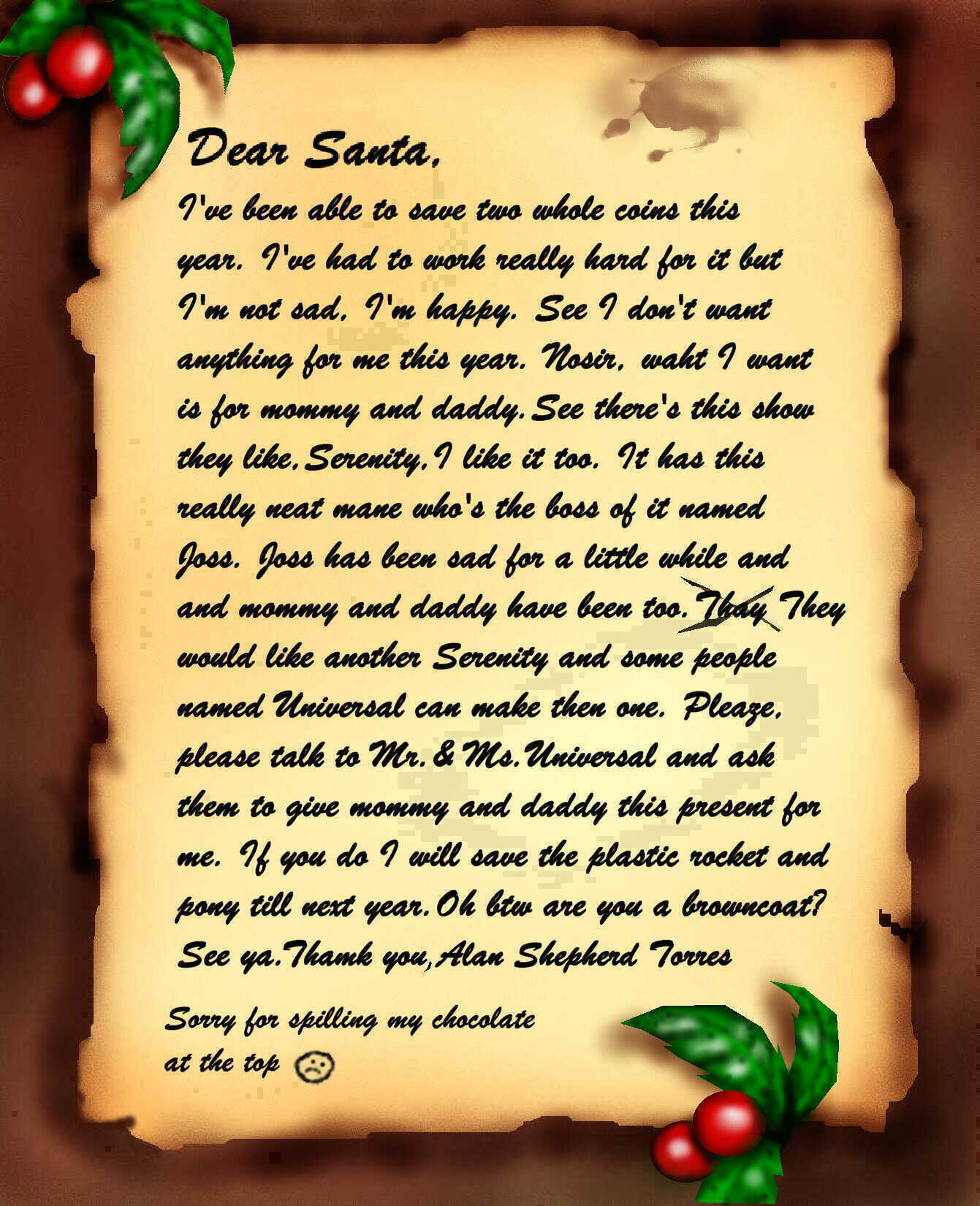 Pleaze Santa