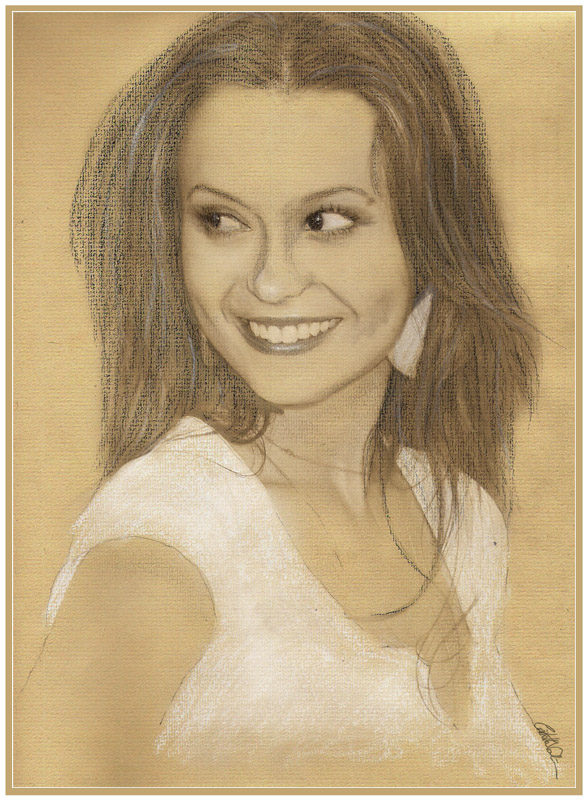 Summer Glau - Drawing