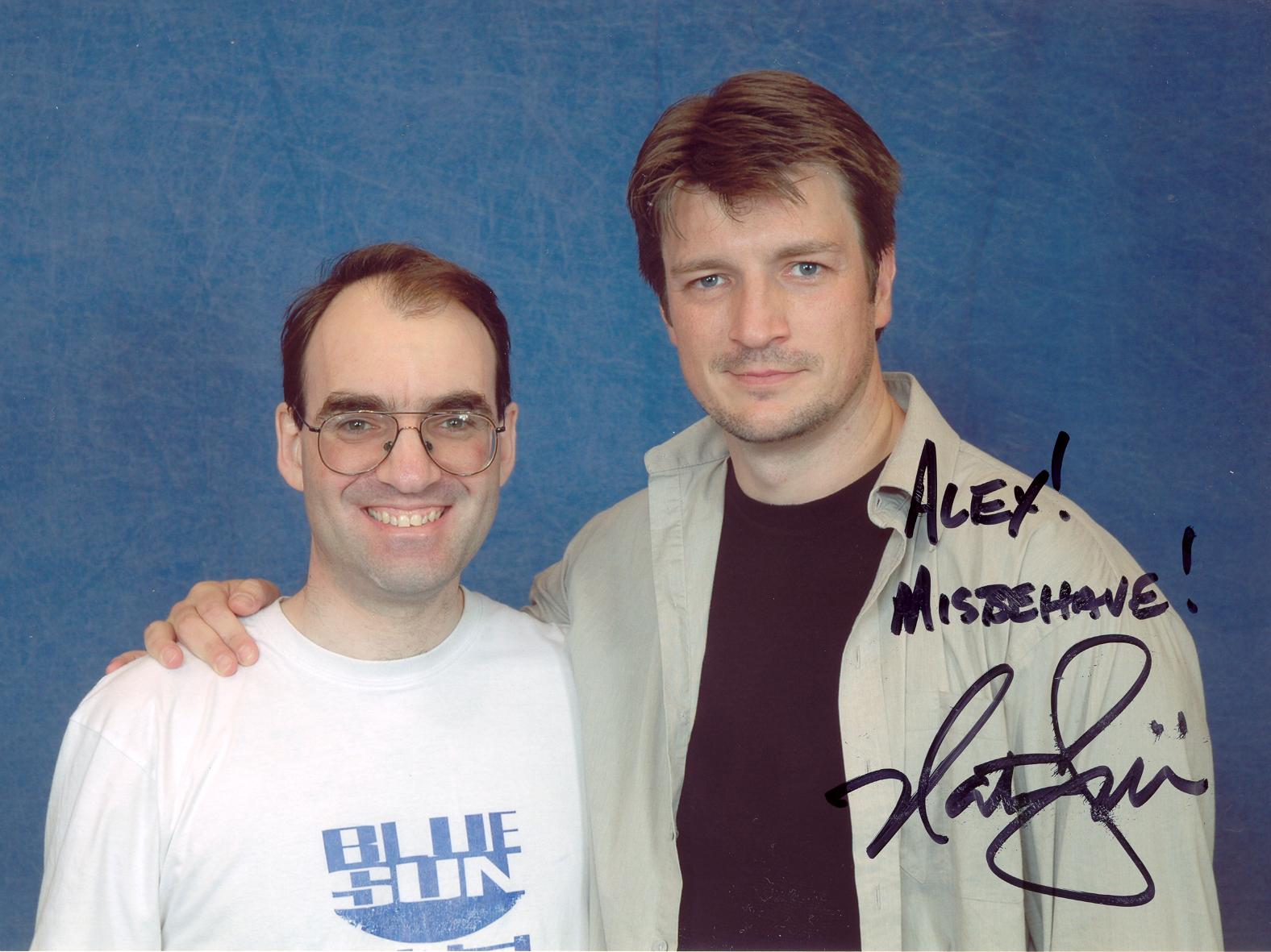 Nathan Fillion & me at LFACC