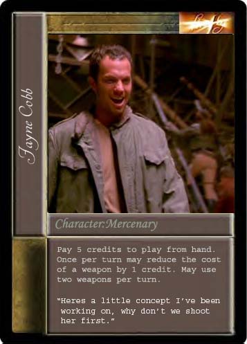 Jayne Cobb CCG card