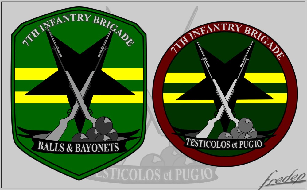 Two more patches of The Balls and Bayonets Brigade