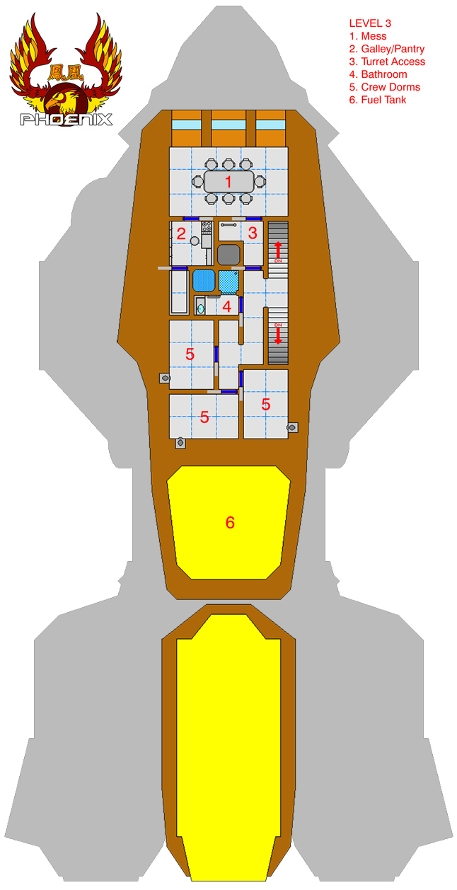 The Phoenix - Deckplan: LVL 3